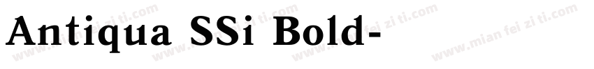 Antiqua SSi Bold字体转换
